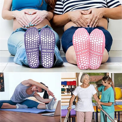 Step Up Your Workout with Our Non-Slip Grip Socks for Women - Perfect for Pilates, Yoga, and Dance!