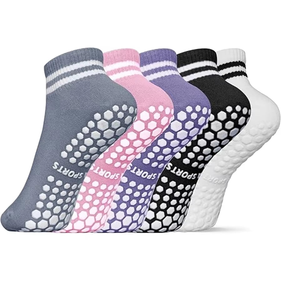 Step Up Your Workout with Our Non-Slip Grip Socks for Women - Perfect for Pilates, Yoga, and Dance!