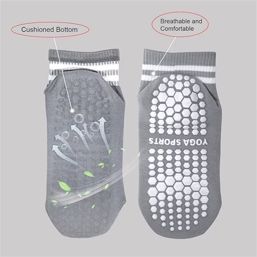 Step Up Your Workout with Our Non-Slip Grip Socks for Women - Perfect for Pilates, Yoga, and Dance!