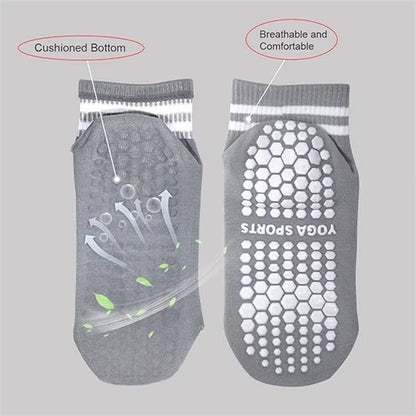 Step Up Your Workout with Our Non-Slip Grip Socks for Women - Perfect for Pilates, Yoga, and Dance!